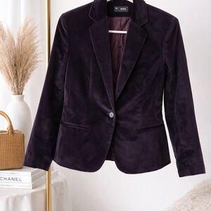 HP! ✨Network Deep Purple Velvet Blazer